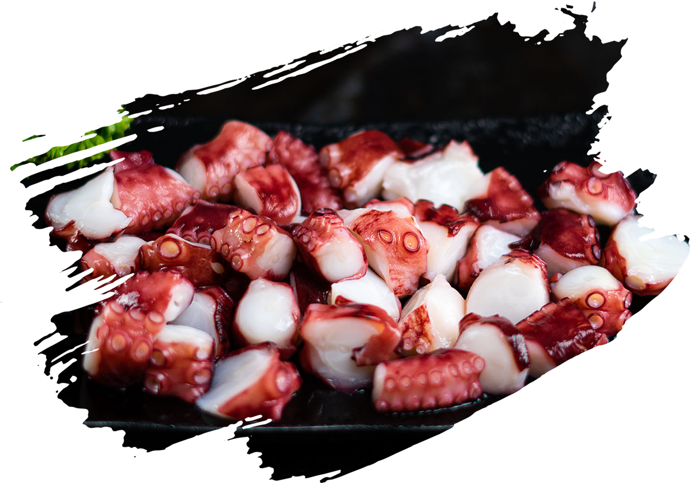Boiled Cut Octopus